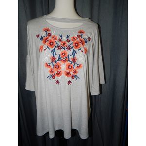 Medium Peach Love California Embroidered Top